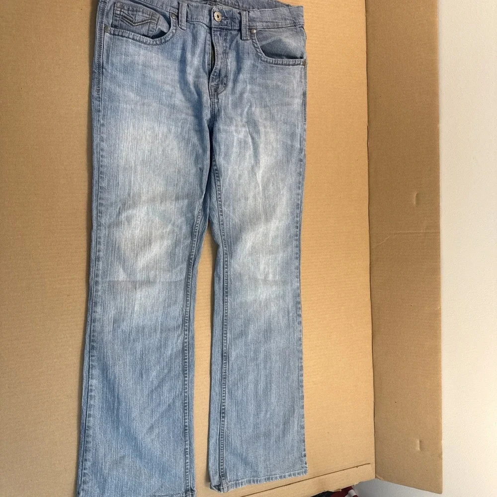 Cody James Men's Denim Jeans Straight Bootcut Blue Size 34x34 - Picture 7 of 11